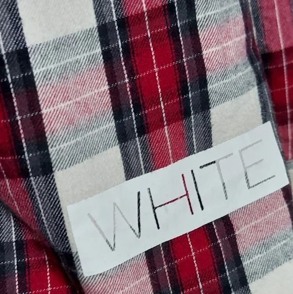 SS15 Off-White | Virgil Abloh | Button Up Flannel | Hazard Paint Logo | Oversize - Picture 15 of 16